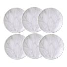 Prato de Sobremesa Porcelana Decorada Arbo 19cm 6 Unidades - Tramontina 96580/071