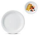 Prato de Vidro Branco Opaline Cozinha 18cm Sobremesas