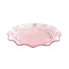 Prato De Vidro Linx Rosa 33 cm Prato De Vidro Linx Rosa 33 cm