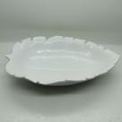 Prato Decorativo de Ceramica Banana Leaf Branco 4511 Lyor