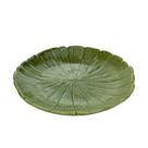 PRATO DECORATIVO DE CERAMICA BANANA LEAF VERDE 19,5x19,5x3cm