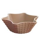 Prato Decorativo Minimalista Formato Casquinha Waffle De Joias Divertido Organizador Quarto Candy Color Criativo