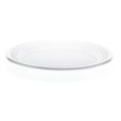 Prato Descartável Raso Platex 22cm Branco C/10 Unidades