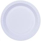 Prato Descartável Sobremesa 18cm Branco - 10 unid