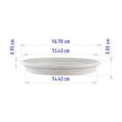 Prato Desli para Vasos Granito - 17cm