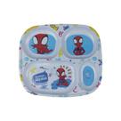 Prato Divisória Infantil Spider Man Melamine 24,5cm