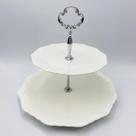 Prato Duplo para Doces de Porcelana Durable Porcelain Alto Relevo 19cm/27cm x 23cm - Wolff