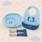 Prato e Babador Silicone Talheres Inox Tigor T.Tigre BB