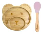 Prato E Colher Bambu Infantil- Clingo