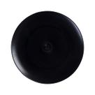 Prato Elegance Plástico Premium Redondo Resistente 30cm Preto em Policarbonato Linha Profissional Cook VEM