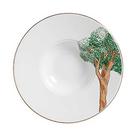 Prato em Cerâmica p/Risoto Filete Ouro Ypê Verde 27,5cm - Unidade