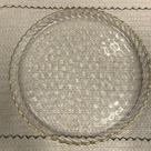 Prato Em Vidro Brisa Clean Clear Gold We Make- Un