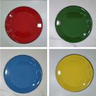 Prato Esmaltado Ágata Original Sobremesa 20cm Kit 4unidades