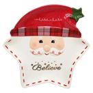 Prato estrela papai noel natal dolomita 22cm rio master