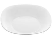 Prato Fundo 21cm de Vidro Opalino Carine White Lyor