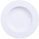 Prato Fundo Branco 23cm em Porcelana Vibrare Tramontina Avulso Mesa De Jantar