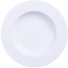 Prato Fundo Branco 23cm em Porcelana Vibrare Tramontina Avulso Mesa De Jantar