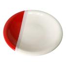 Prato Fundo De Cerâmica 22cm Vermelho Para Refeições