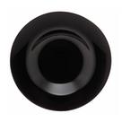 Prato Fundo de Massas Vidro Opalino Preto Friends Time 28cm Luminarc Lyor