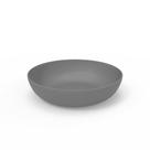 Prato Fundo de plastico cinza Industrial Peso: 87 g Dimensões: 204 204 50 mm