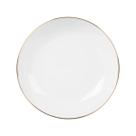 Prato Fundo De Porcelana Branco 20,5cm Legacy Gold Lhermitage