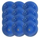 Prato Fundo de Vidro Diamante Sky Azul 22cm 12 Unidades - Nadir 5838