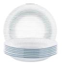 Prato Fundo Diamante fumé 22,4 cm Nadir Kit 12 Unidades