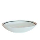 Prato Fundo Filete Ouro e Verde 20cm 6un Trés Classic LHermitage