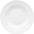 Prato Fundo Flamingo Branco 23,5cm Porcelana Oxford