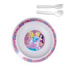 Prato Fundo Infantil com Talheres BPA Free - 2002