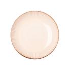 Prato Fundo para Massas Cerâmica Linear Branco 23cm Lyor