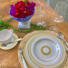 Prato Fundo Plissan Rendado Dourado Plus 25cm 8578-102 - Alleanza
