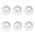 Prato Fundo Plus Branco de Cerâmica 21,5cm 6 Unidades - Biona 141993