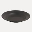 Prato Fundo Redondo de Sopa Cor Preto Matte Fosco Aparelho de Jantar 1 Peça