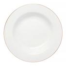 Prato Fundo Royal de Porcelana com Borda Dourada 22cm PCLN207 - Hauskraft