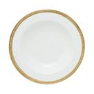 Prato Fundo Sopa Risotto Borda Dourada Ouro 22cm Porcelana Paddy Wolff