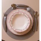Prato Fundo Wolff Florescer 22cm Rosa Cerâmica