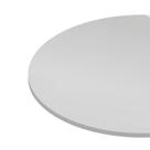 Prato Giratório de Madeira Cor Branco 80 cm