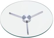 Prato Giratório de Mesa Vidro/Alumínio - DIAMETRO:80