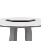 Prato Giratório Para Mesa de Jantar 65cm MDF Com Vidro Lissa N01 Off White - Lyam Decor