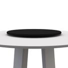 Prato Giratório Para Mesa de Jantar 65cm MDF Com Vidro Lissa N01 Preto - Lyam Decor