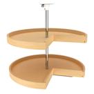 Prato Giratório Rev-A-Shelf 71 cm 2 Prateleiras Lazy Susan de Madeira