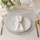 Prato Grande de Servir Diamante Furta-cor 32cm Sousplat 1 Pç