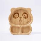 Prato Infantil Bambu com Ventosa Formato Panda Petit Piá