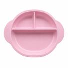 Prato Infantil Bebê 3 Divisórias Rosa Alimentação Segura Prato Infantil Bebê 3 Divisórias Rosa Alimentação Segura