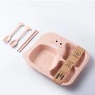 Prato Infantil Bebê Alimentação C/ 3 Divisórias Bebes Rosa Prato Infantil Bebê Alimentação C/ 3 Divisórias Bebes Rosa