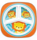 Prato Infantil Com 3 Divisórias Bpa Free Bebê Buba - Leãozinho