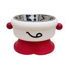 Prato interno genérico de aço inoxidável Elevated Pet Bowl vermelho