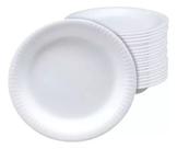 Prato isopor 21cm refeição c/20 unidades - ideal para festas e uso diário