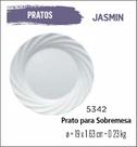 Prato Jasmin Sobremesa - Lanche -19cm Branco Prato Jasmin Sobremesa - Lanche -19cm Branco